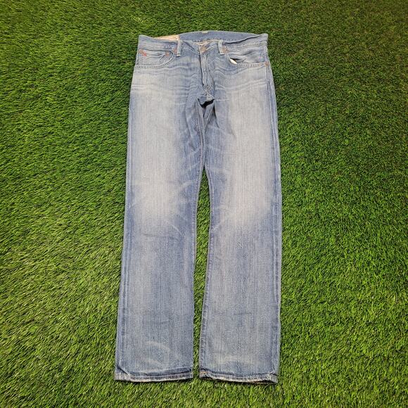 VTG 90s Polo Ralph Lauren Jeans Mens 32x31 (Tagged 32x30) Faded Tapered Leg - Picture 1 of 11